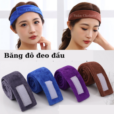 Băng đô dán đầu rửa mặt,hấp tóc cho Spa và Salon